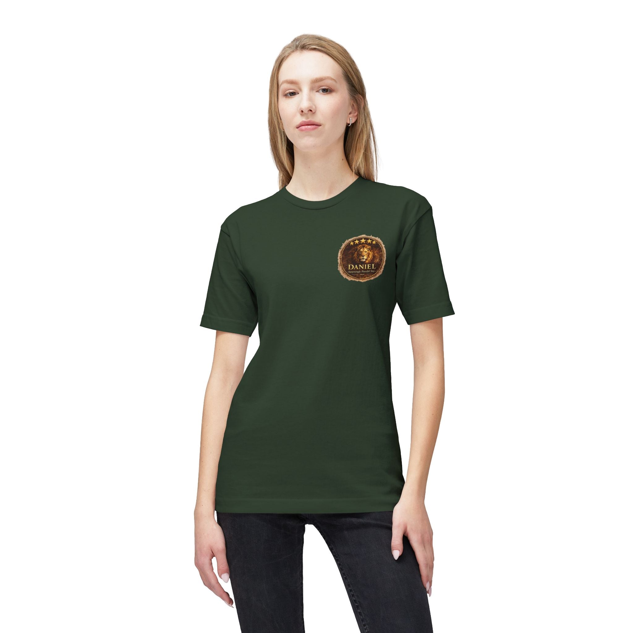 Daniel Review "Stay" Christian T-Shirt — Faith-Based Lion Design