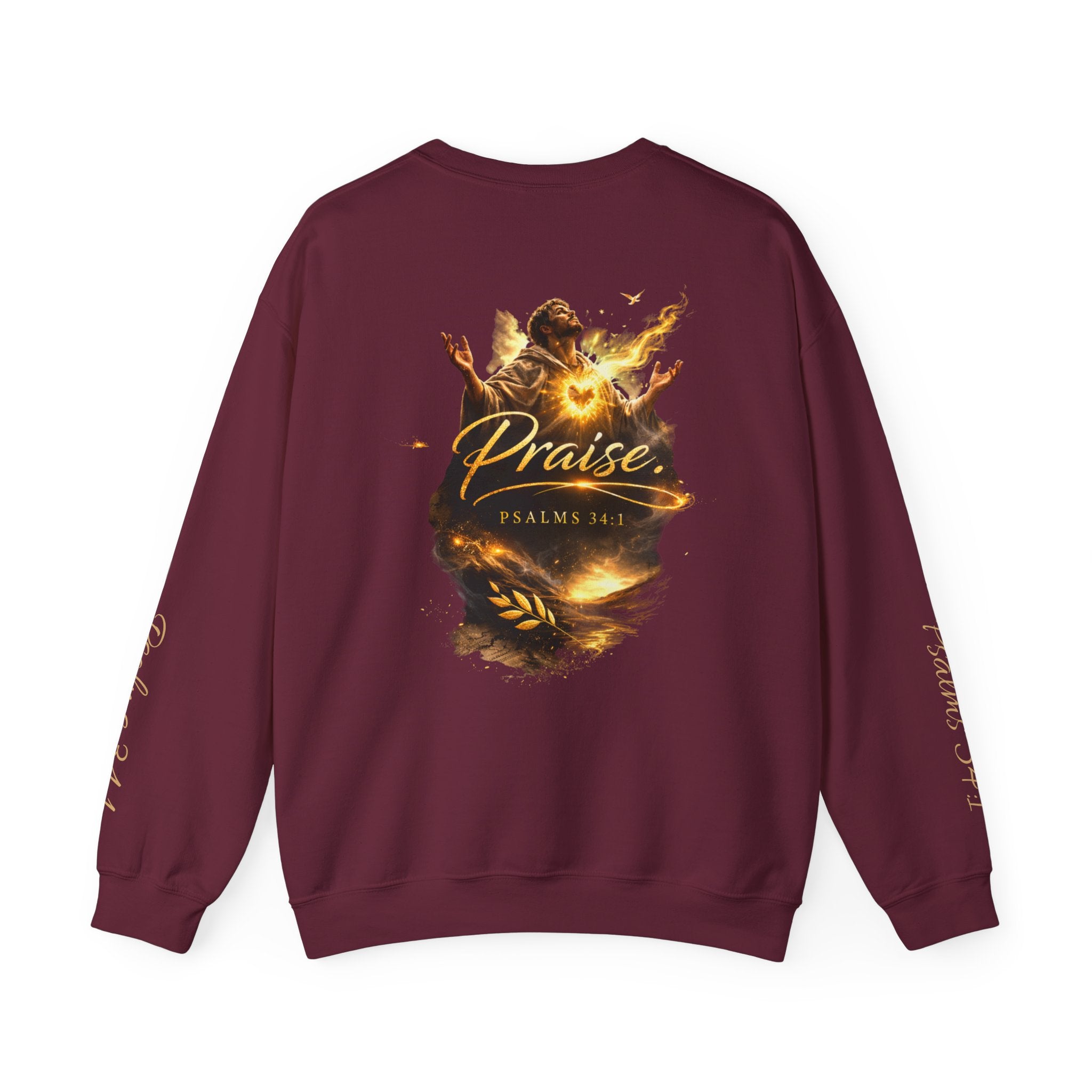 Praise Psalm 150 Sweatshirt | Christian Faith Crewneck Pullover | Inspirational Worship Apparel