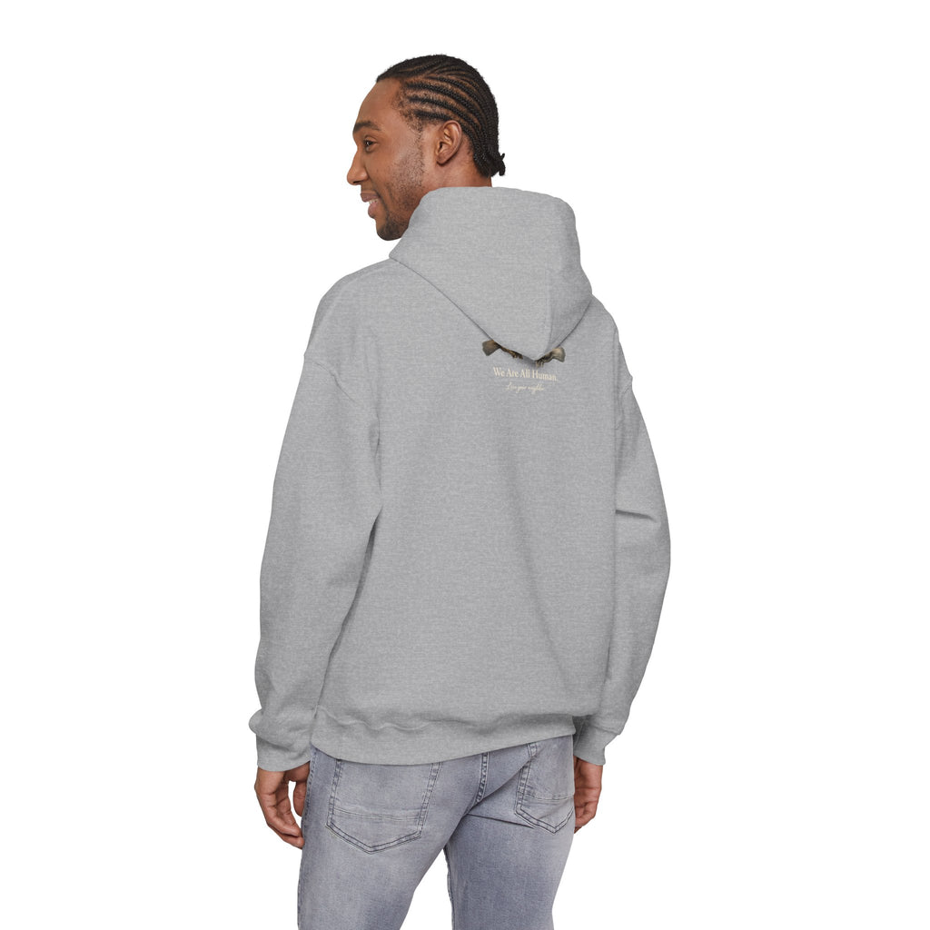 “Love People Anyway” Hoodie – Inspirational Script Graphic Sweatshirt | Compassion Message Pullover