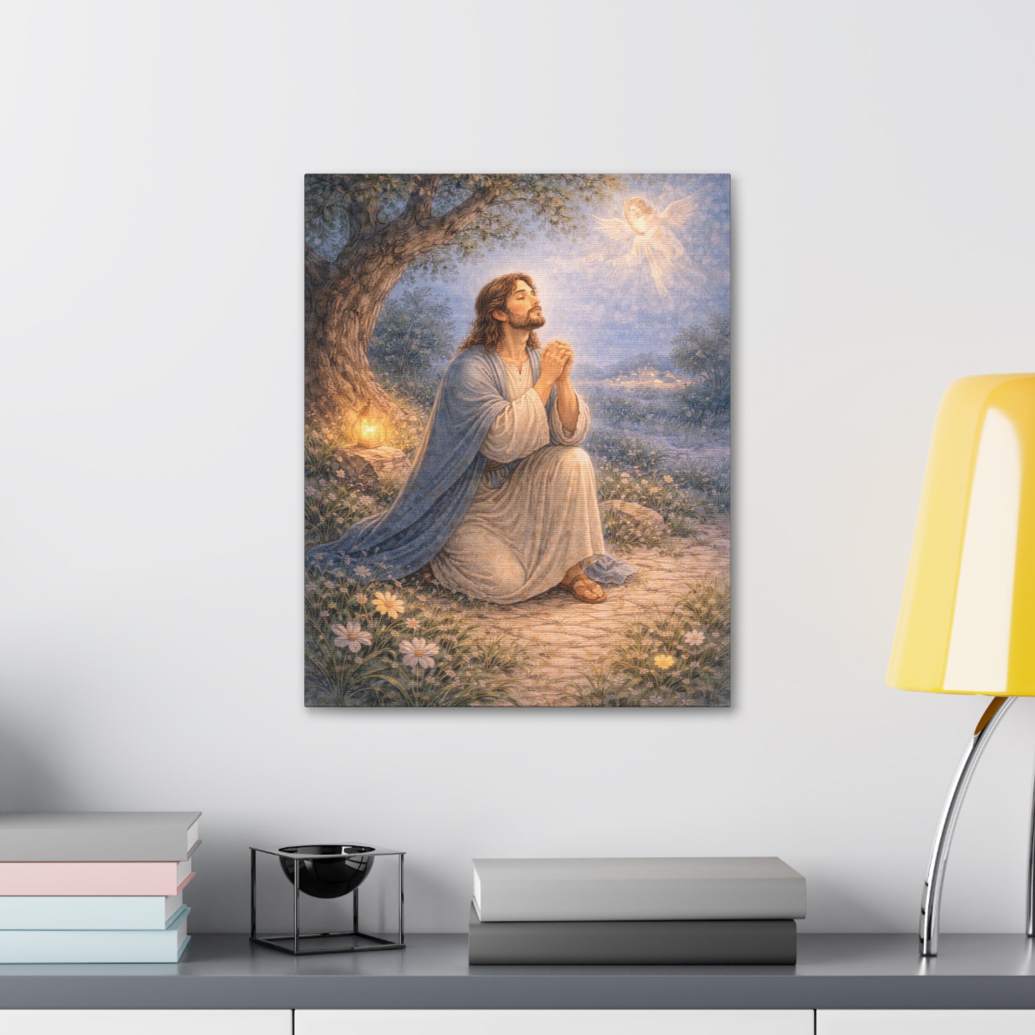Jesus Talks to His Father, Jehovah Canvas — Matthew 26:36 Prayer Wall Art