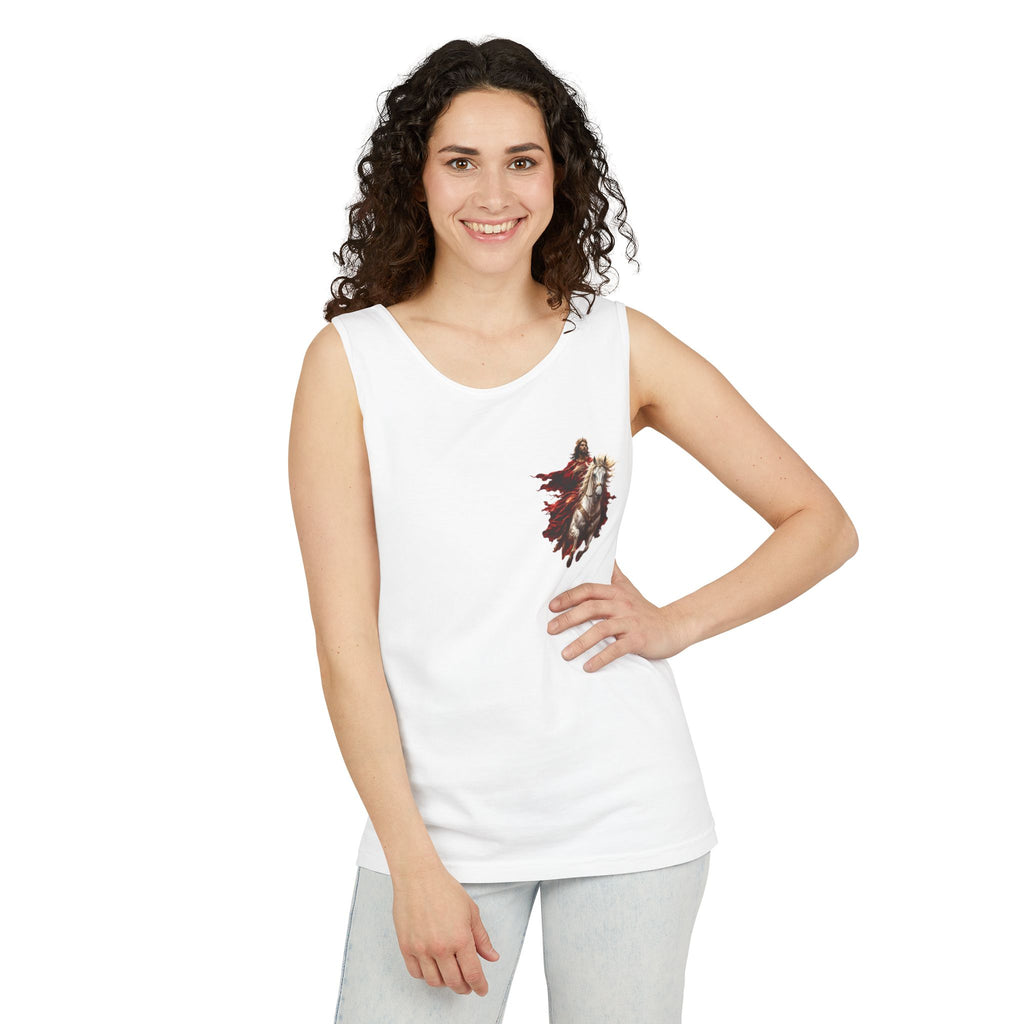 Jesus Second Coming Tank Top | Jesus on White Horse Christian Tank | Inspirational Faith Apparel
