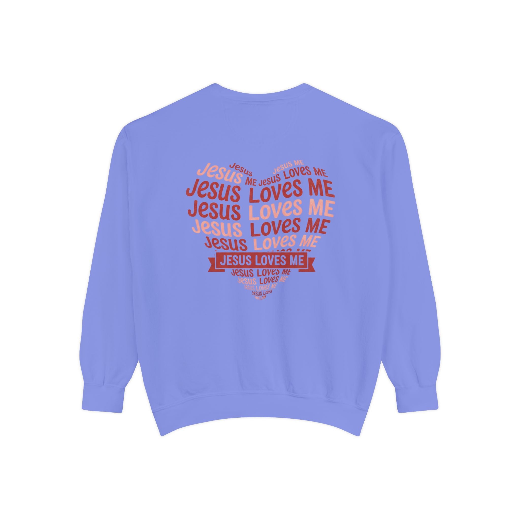 Jesus Loves Me Heart Sweatshirt | Christian Faith Crewneck
