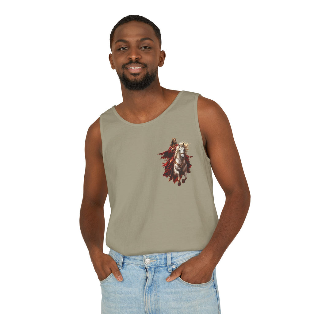 Jesus Second Coming Tank Top | Jesus on White Horse Christian Tank | Inspirational Faith Apparel