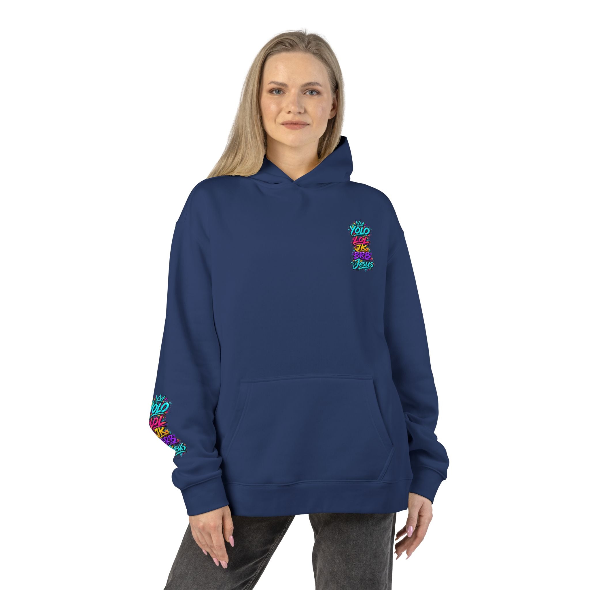 YOLO LOL JK BRB ~Jesus Hoodie | Neon Christian Streetwear Pullover