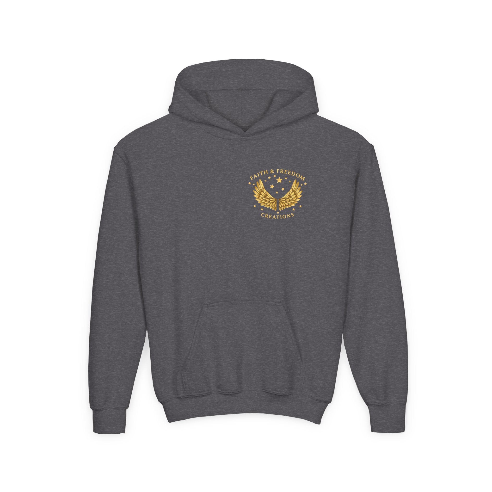 Youth “Be Kind to One Another” Hoodie – Cute Bunny Night Sky Scripture Sweatshirt