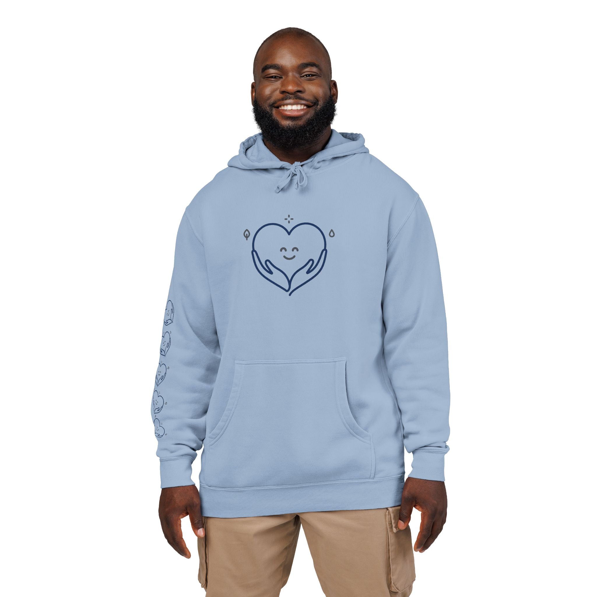 Kindness Changes Everything Hoodie – Heart Graphic Pigment-Dyed Sweatshirt