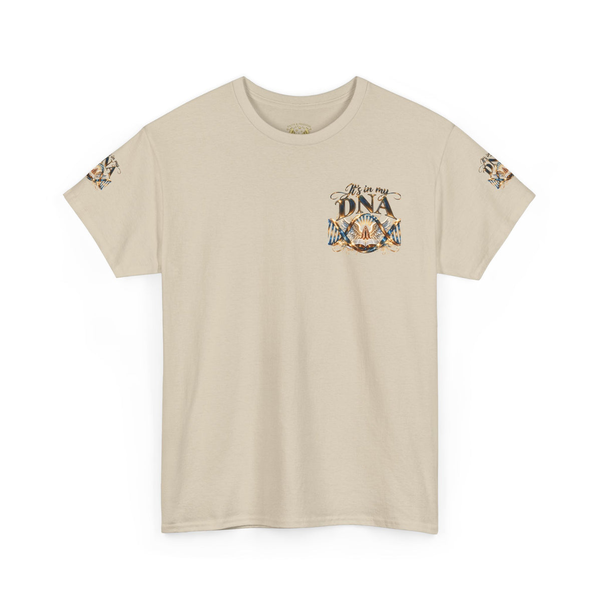 It's in My DNA Christian T-Shirt – Bible, Praying Hands & Angel Wings | Gildan Heavy Cotton Tee | Unisex