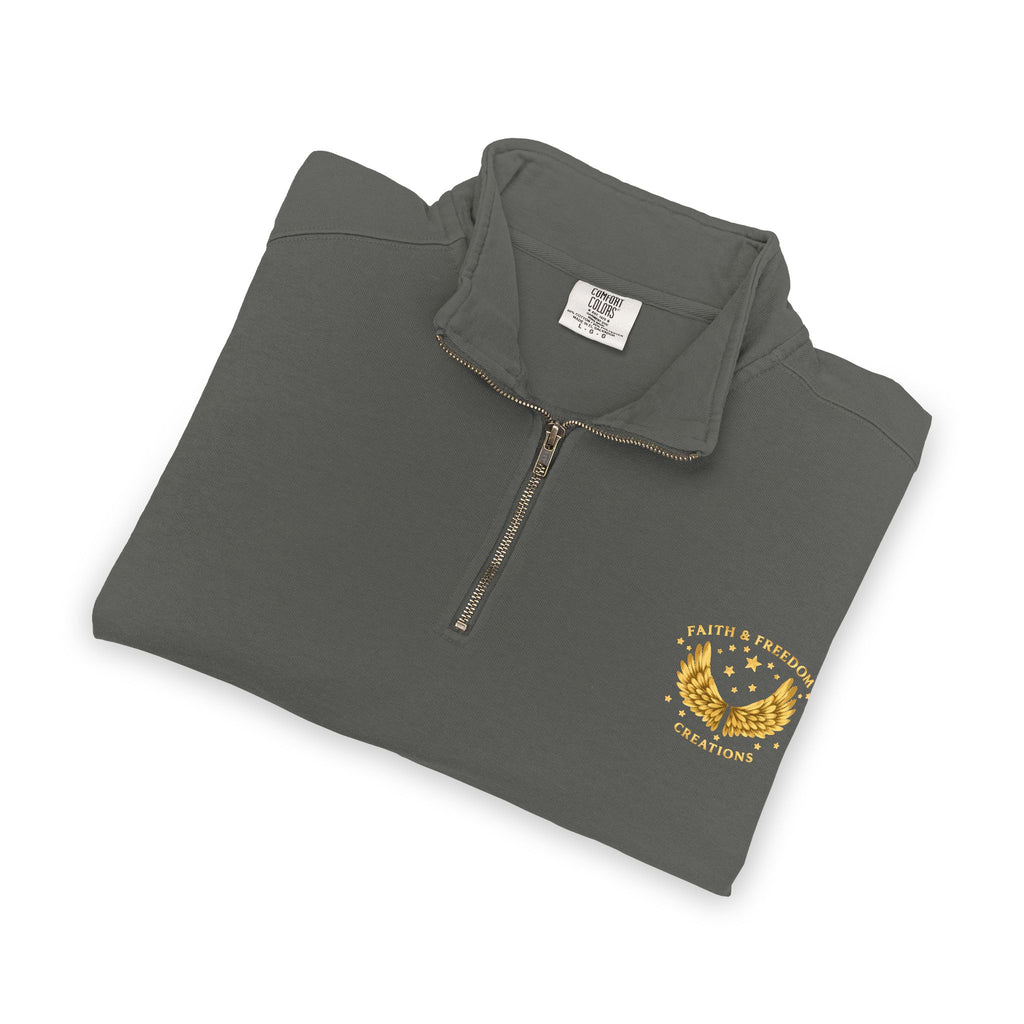Noah – Quarter-Zip Sweatshirt | “No Room Service — Lots of Rain” Review – Five-Star Faith Series