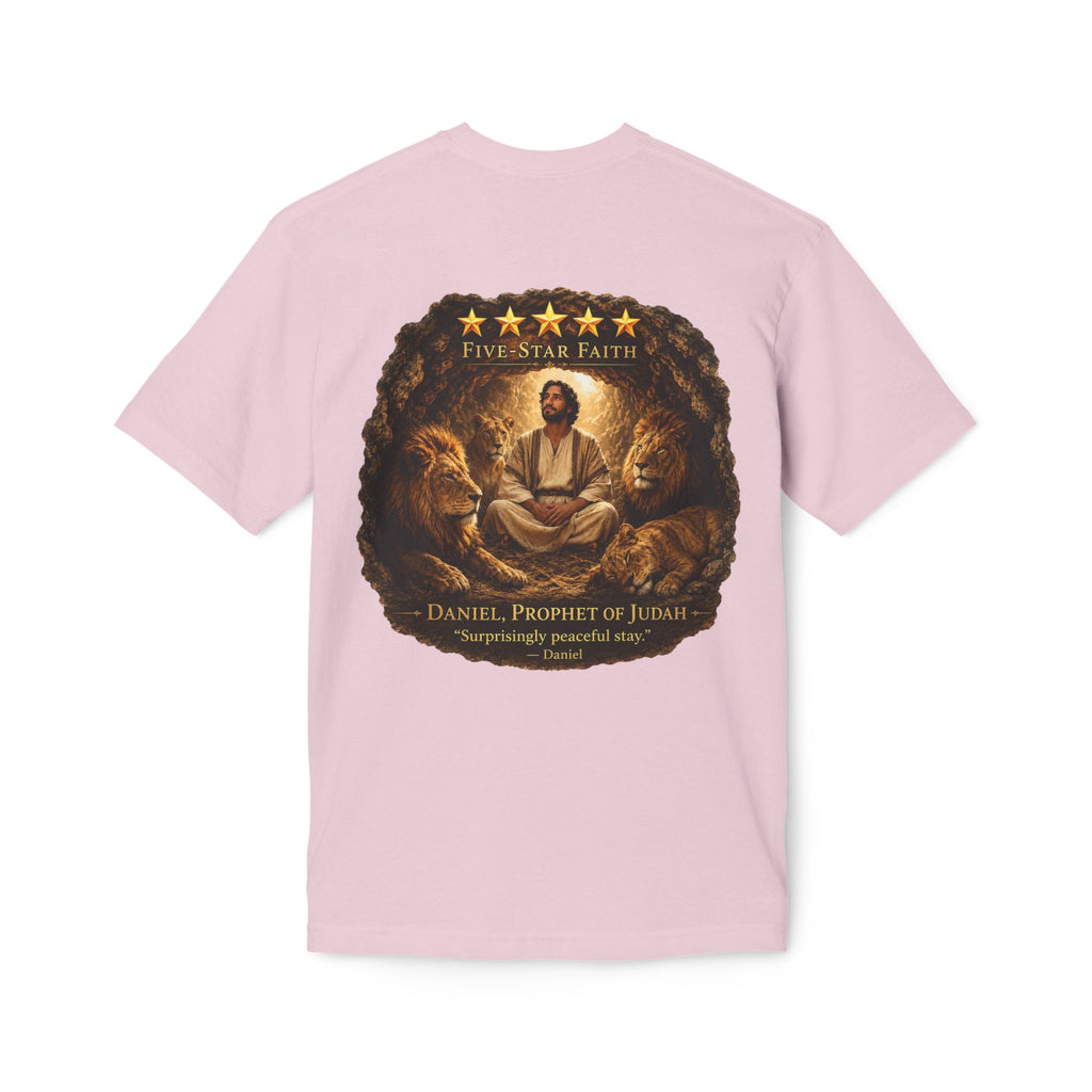 Daniel Review "Stay" Christian T-Shirt — Faith-Based Lion Design