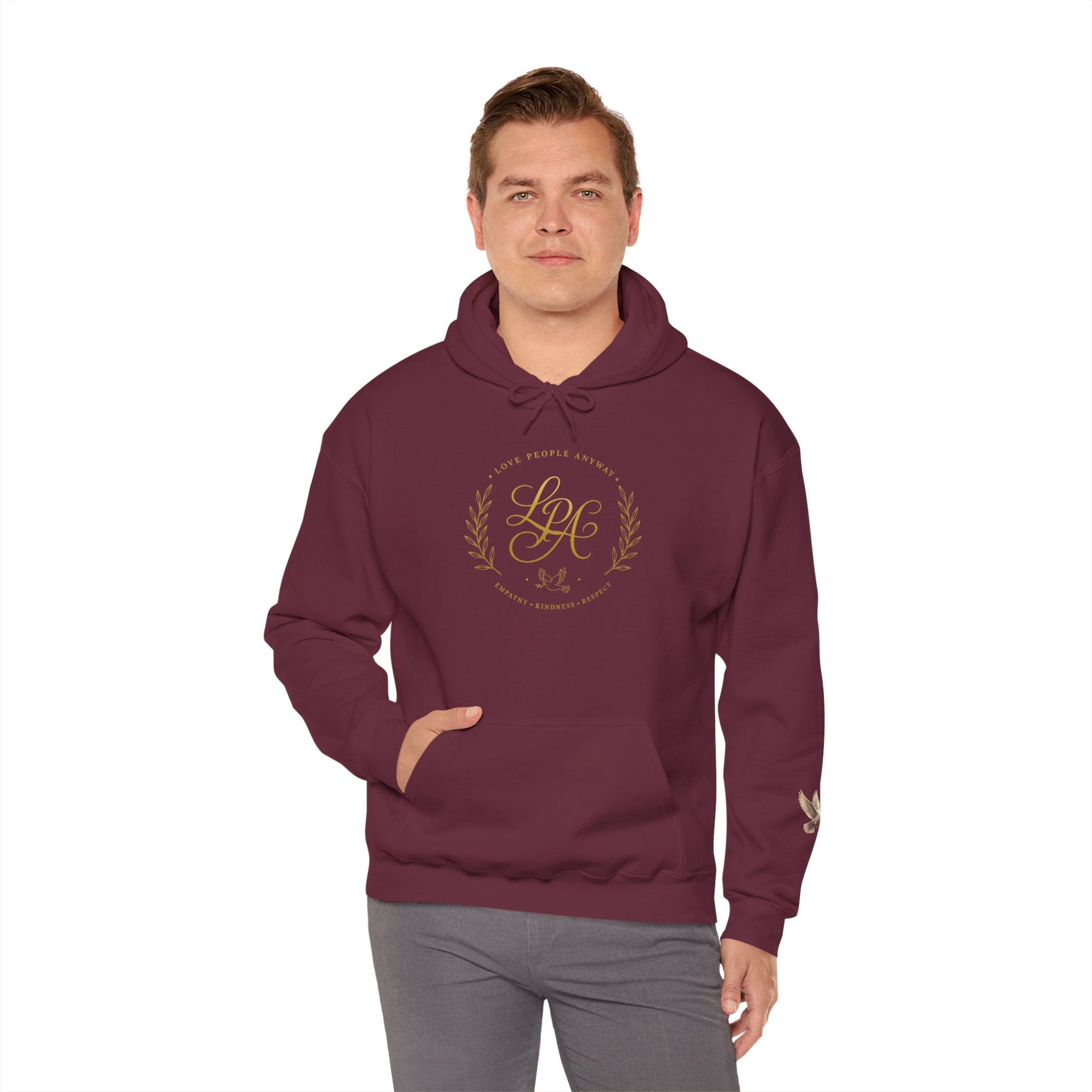 Love People Anyway Hoodie | Inspirational Christian Hooded Sweatshirt | Faith Freedom Creations