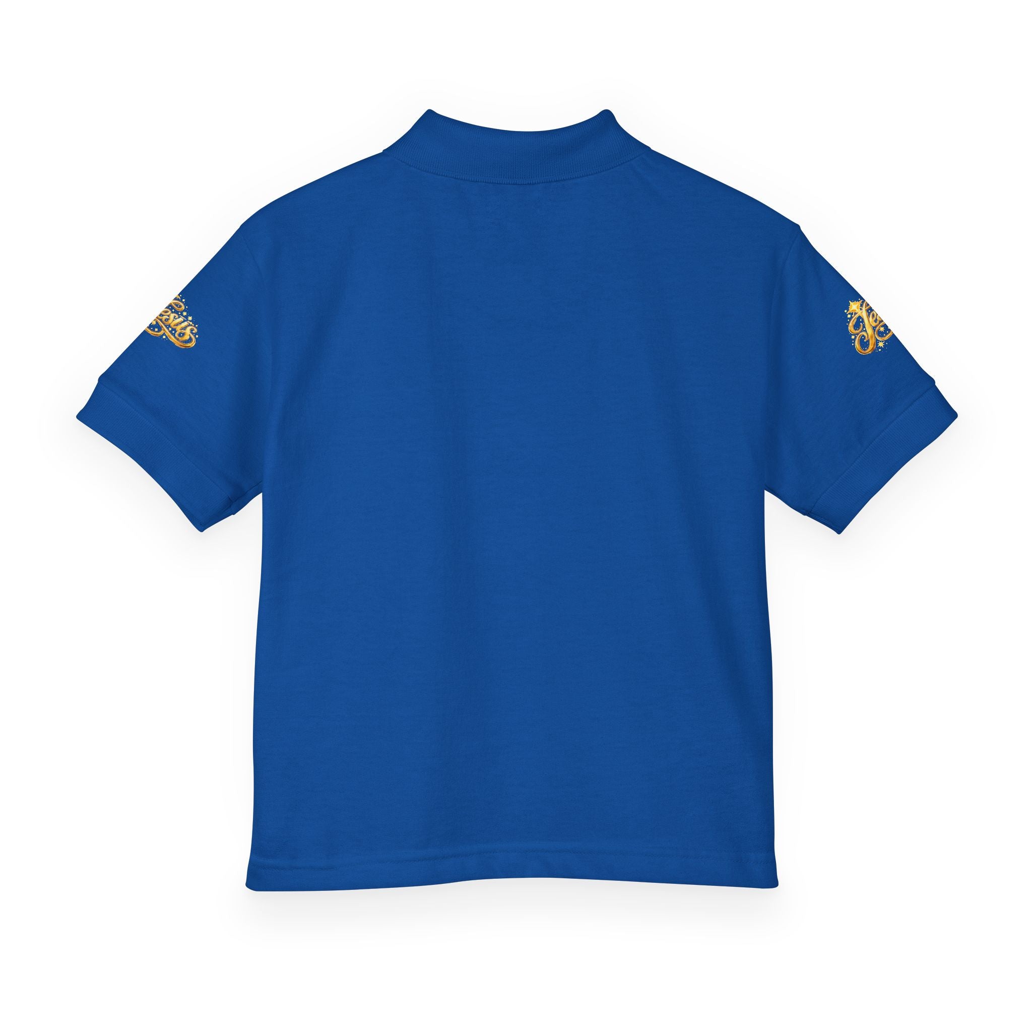 Kids Jesus Gold Nugget Polo – Youth Christian Faith Shirt | Church & Dress Casual Polo