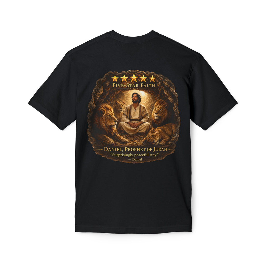 Daniel Review "Stay" Christian T-Shirt — Faith-Based Lion Design