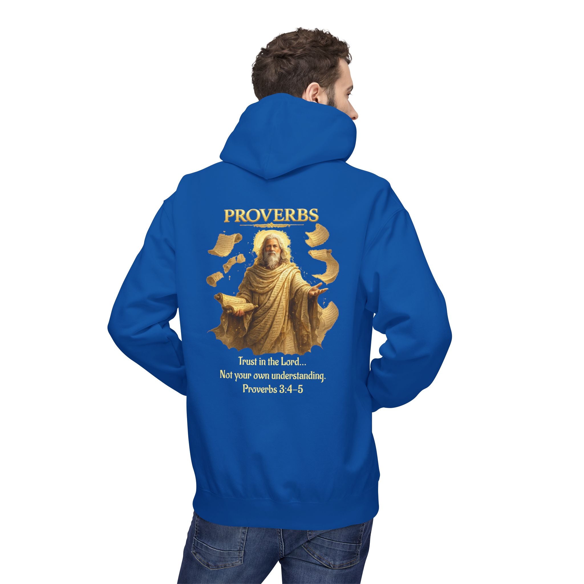 Proverbs “Trust in the Lord” Hoodie – Christian Scripture Pullover | Proverbs 3:5 Faith Sweatshirt