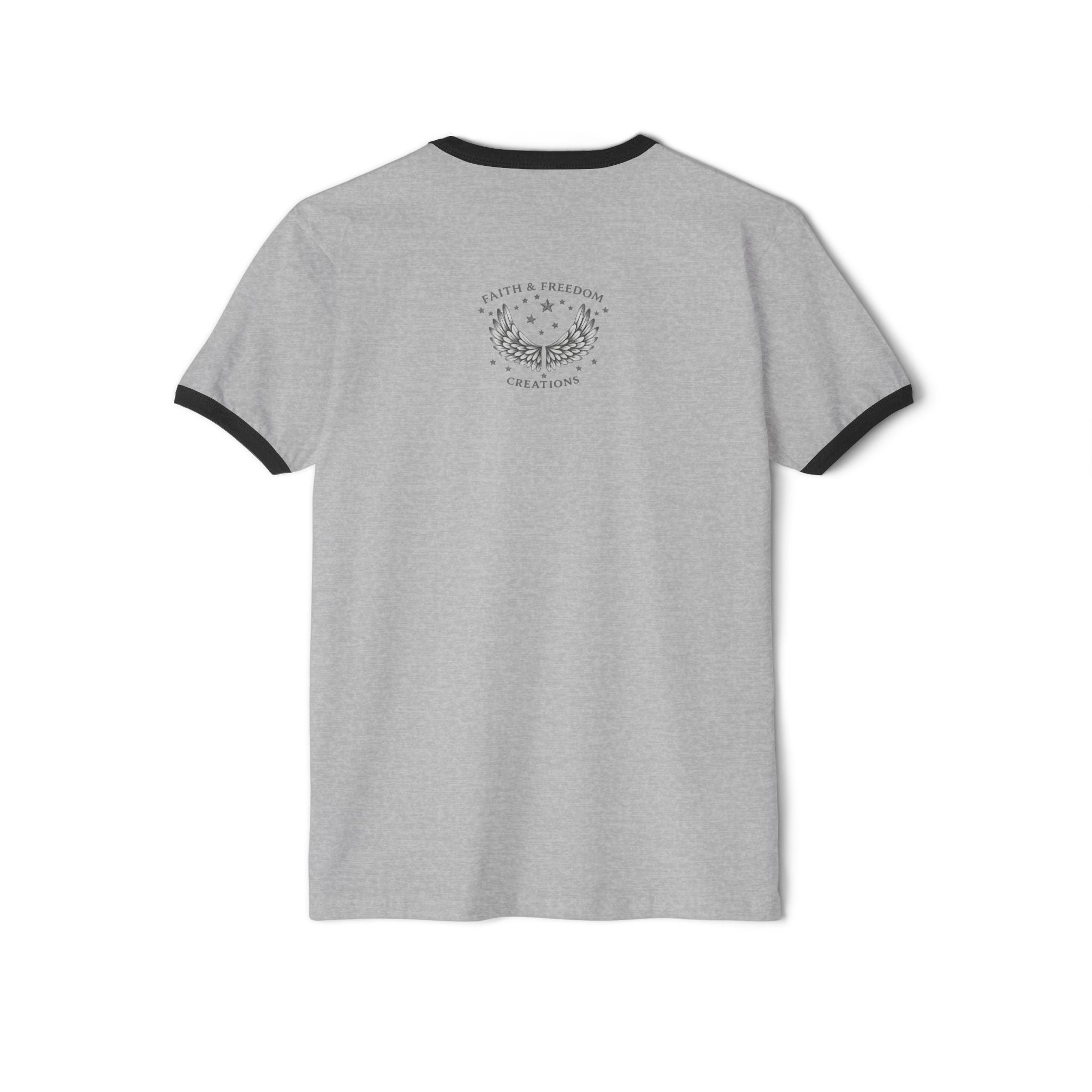 Abraham – Ringer Tee | “I Trusted the Promise” Vintage Graphic – Five-Star Faith Series