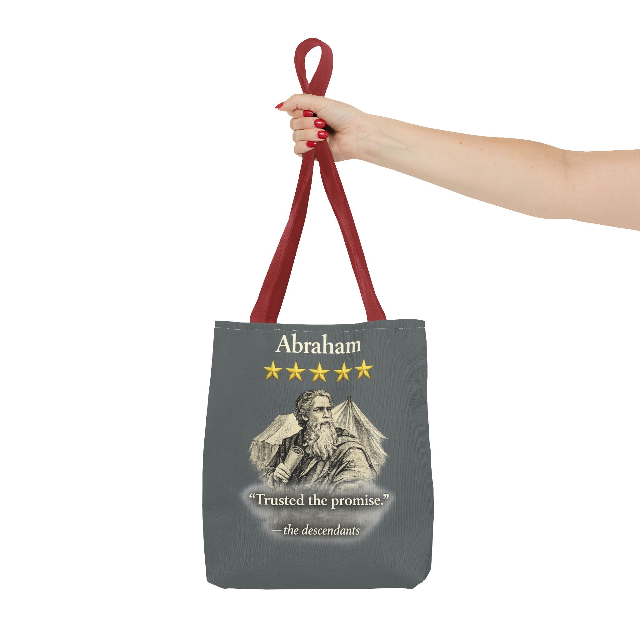 Abraham – Tote Bag | “Trusted the Promise” Patriarch Graphic – Five-Star Faith Series