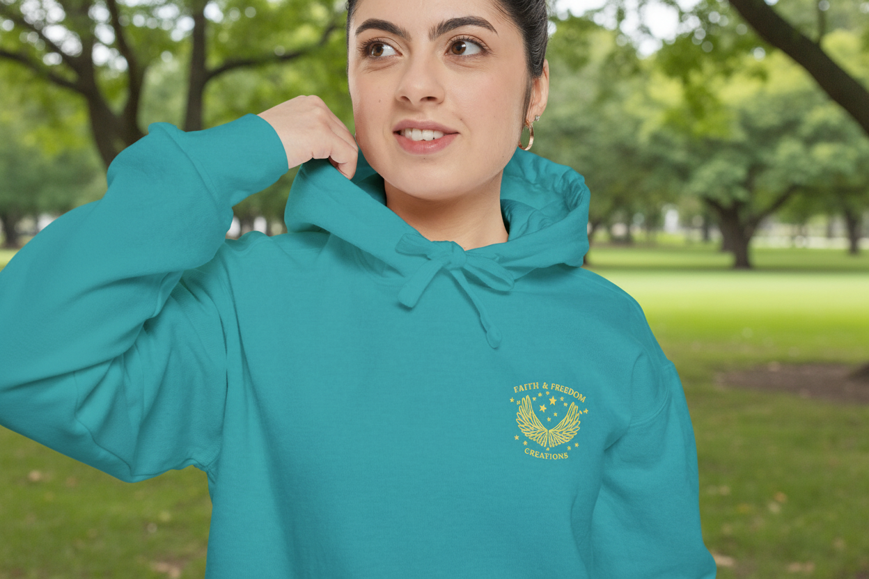Manna Catering Co. – Hoodie | “Manna Review” Vintage Graphic – Five-Star Faith Series