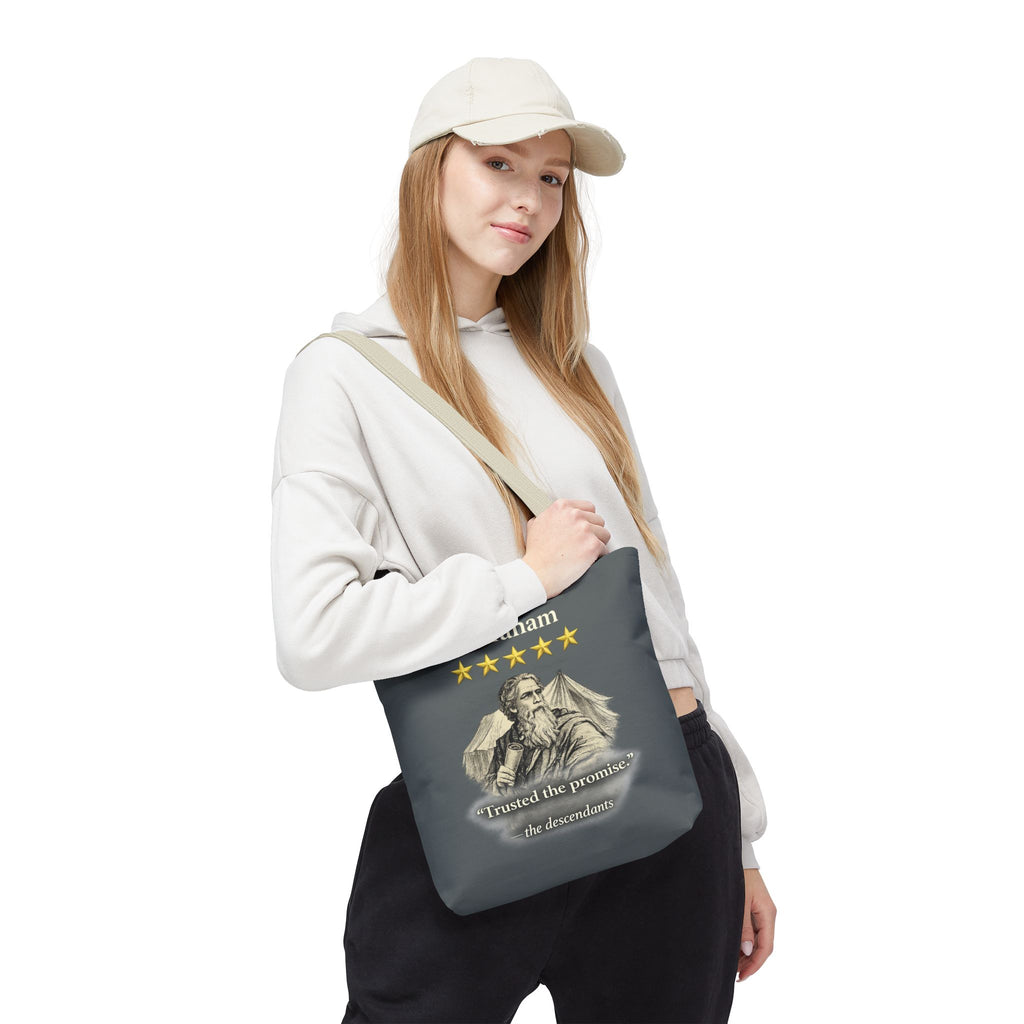 Abraham – Tote Bag | “Trusted the Promise” Patriarch Graphic – Five-Star Faith Series