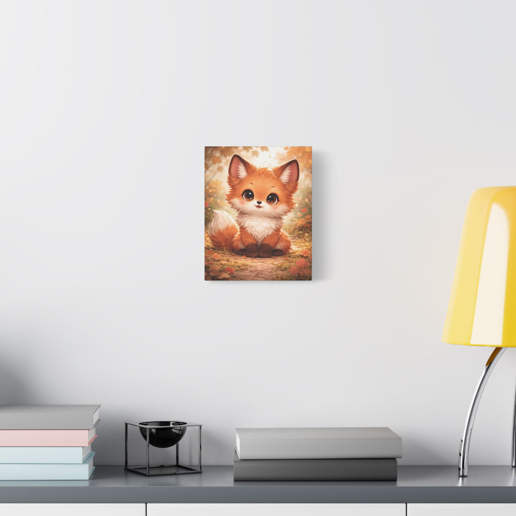Woodland Fox Canvas — Nursery Woodland Animal Wall Art
