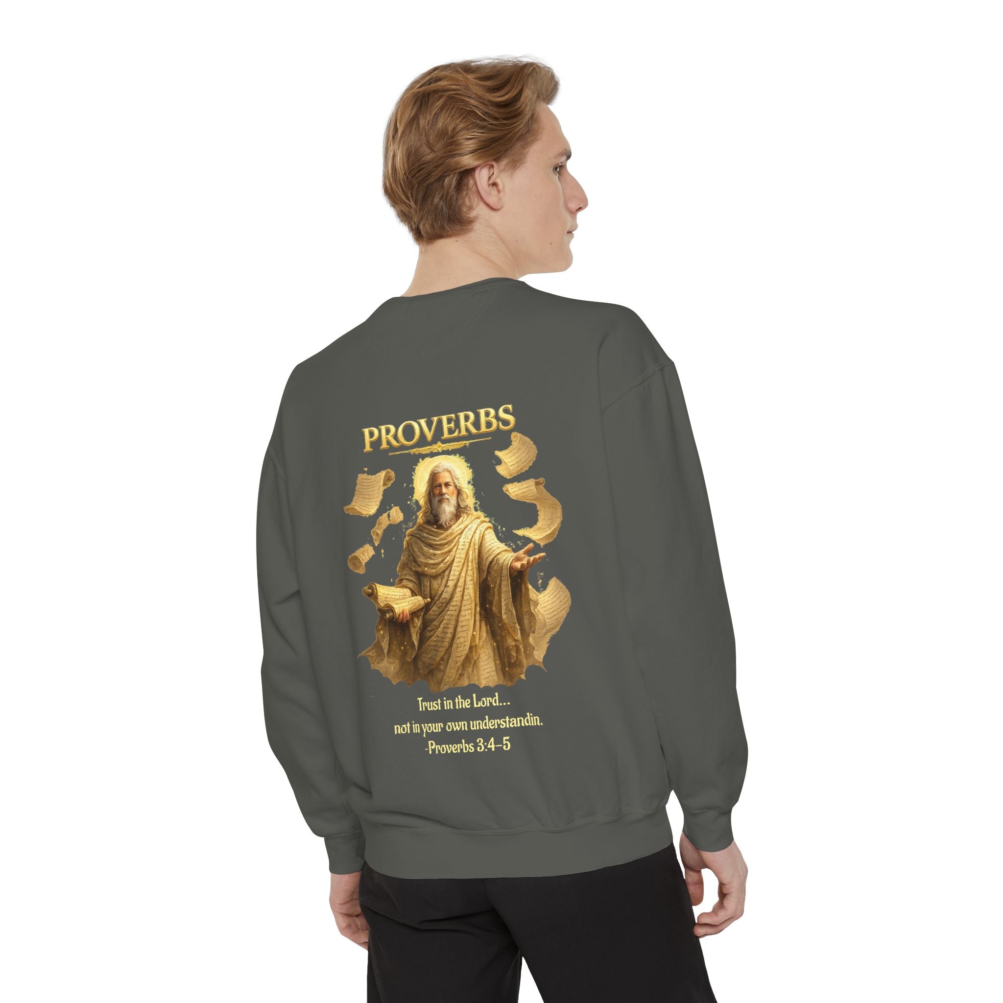 Proverbs Scripture Sweatshirt | Biblical Quote Christian Pullover | Inspirational Faith Crewneck