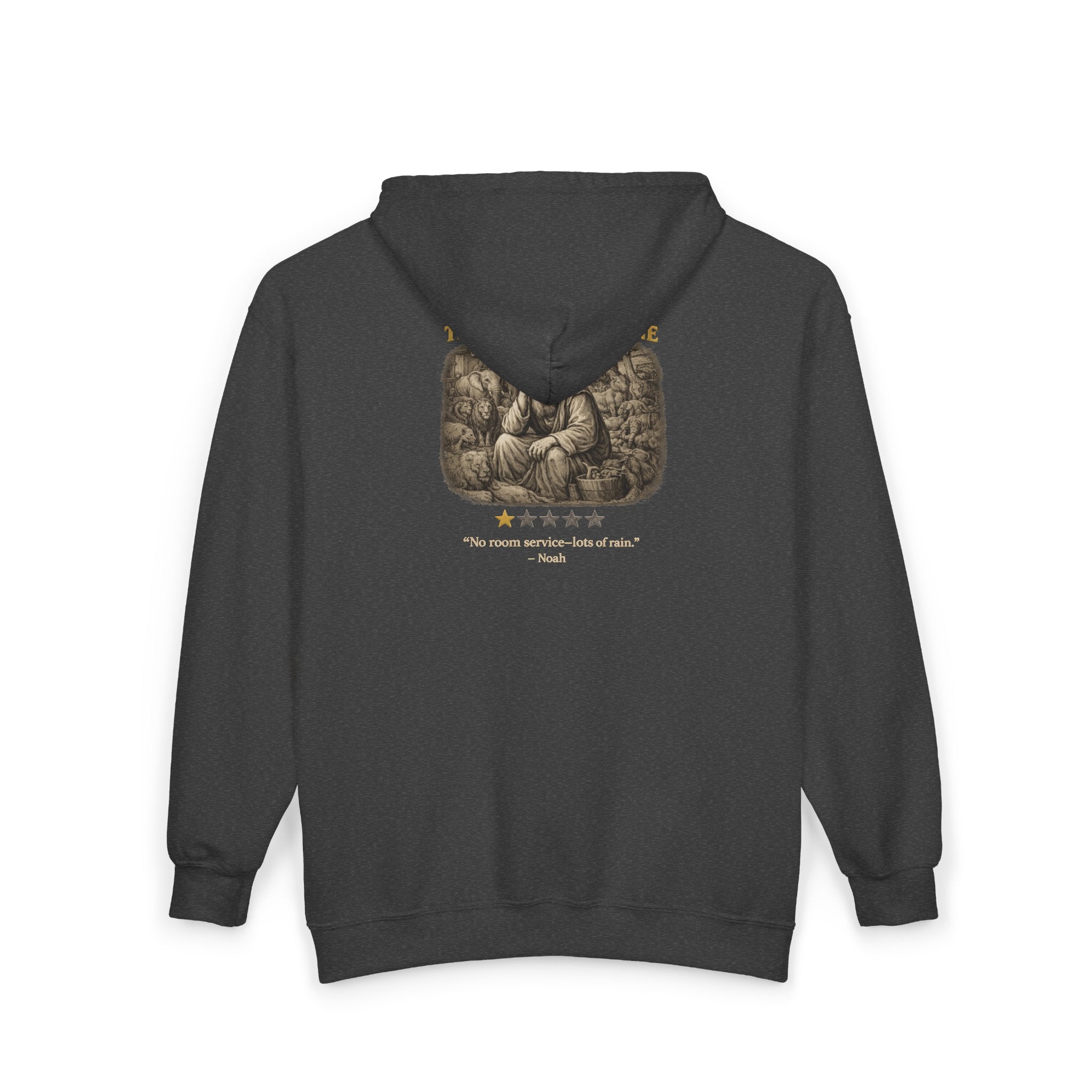 Ark Cruise Line – Full-Zip Hoodie | Vintage Lion Biblical Design – Five-Star Faith Series