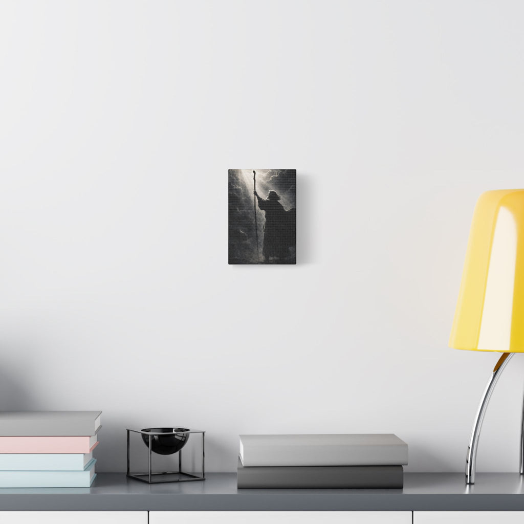 Moses Canvas — Monochrome Biblical Wall Art