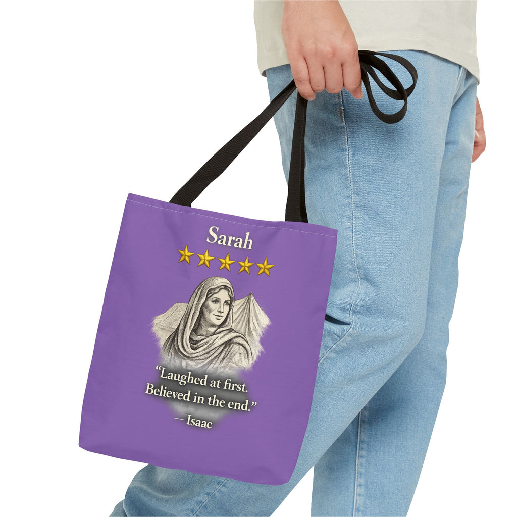 Sarah – Personalized Tote Bag | “Laughed at First. Believed in the End.” Review – Five-Star Faith Series