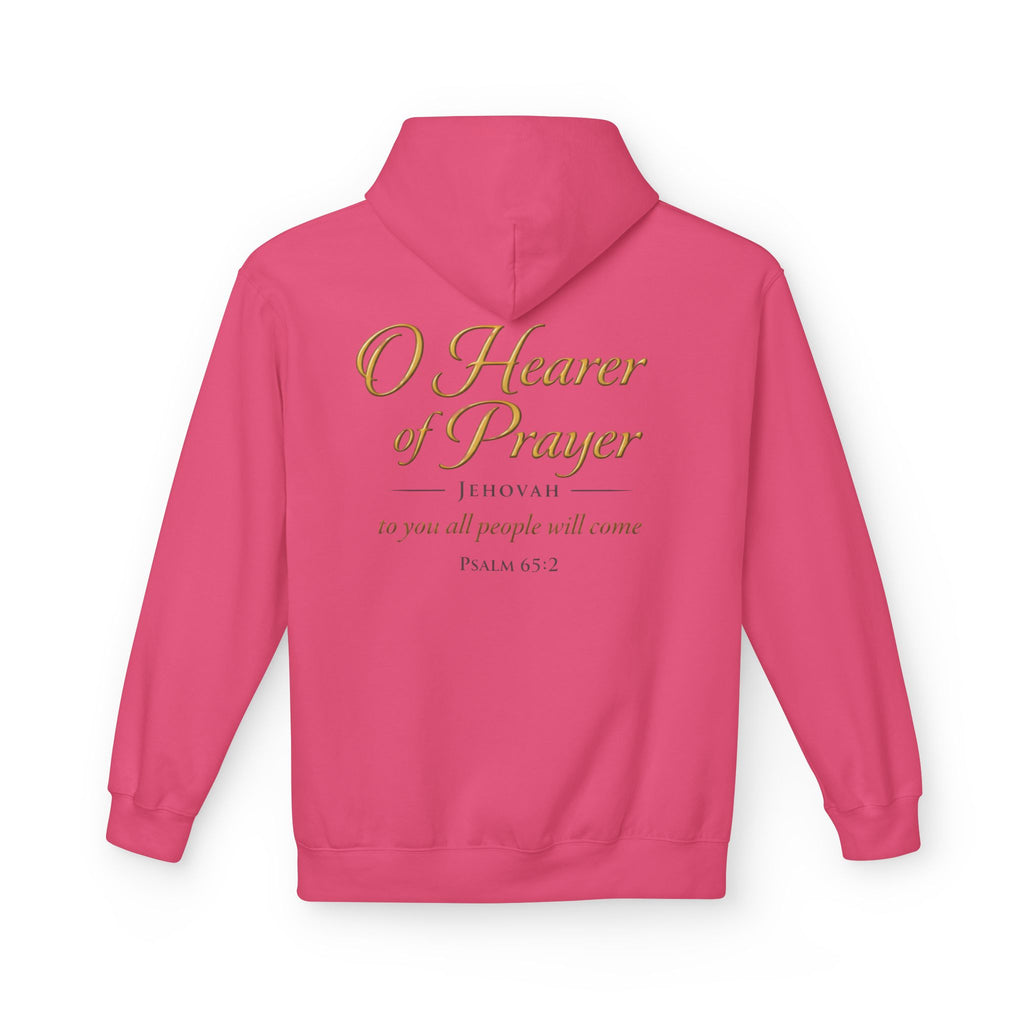 Prayer Hoodie – “O Hearer of Prayer” Psalm 65:2 Christian Pullover | Faith & Freedom Creations