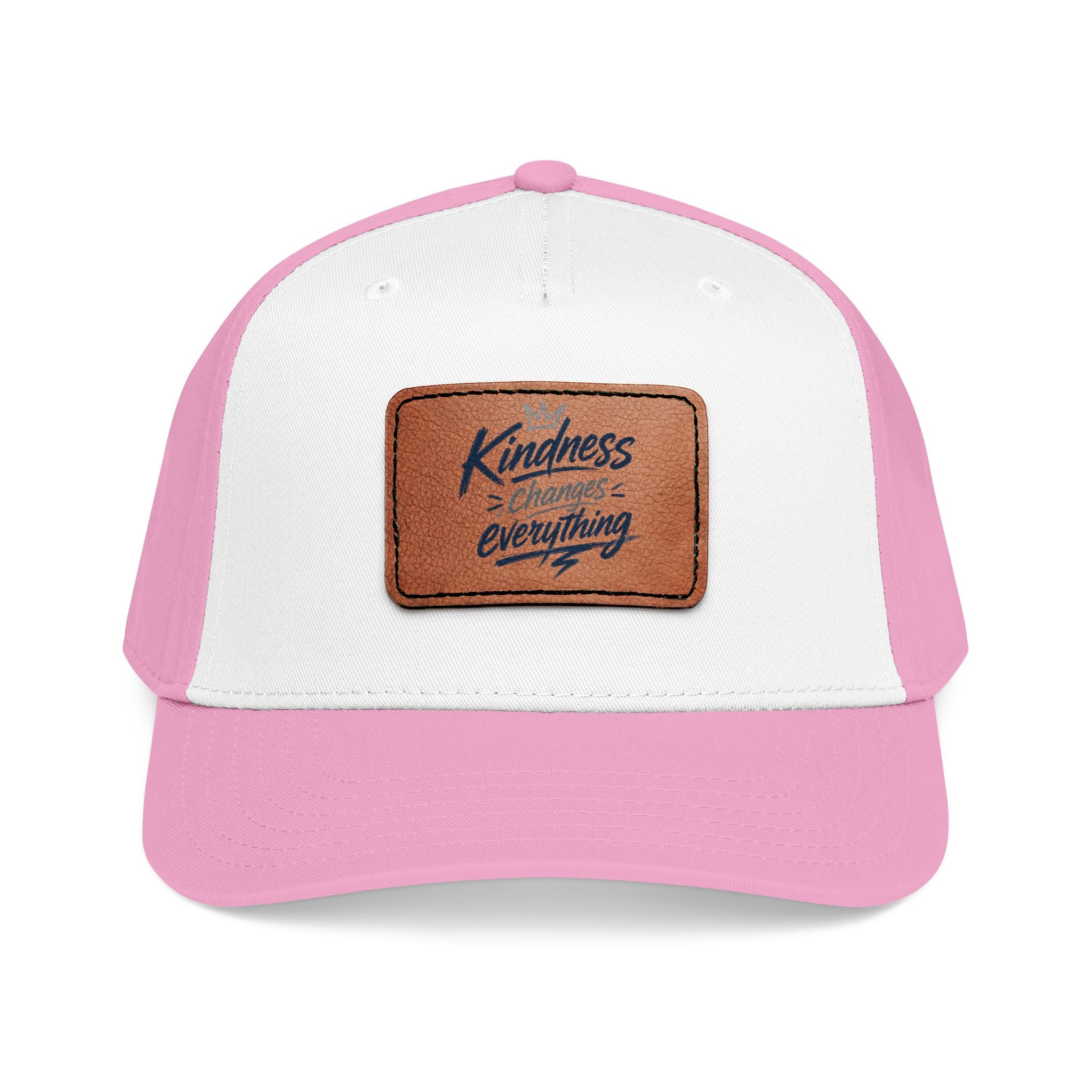 Kindness Changes Everything Leather Patch Hat | Inspirational Baseball Cap | Vintage Style Faith Apparel