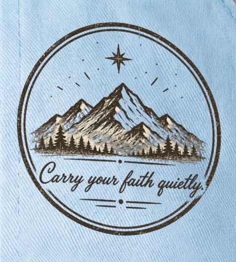 Carry Your Faith Quietly Women’s Washed Mesh-Back Cap | Faith Freedom Creations Christian Hat