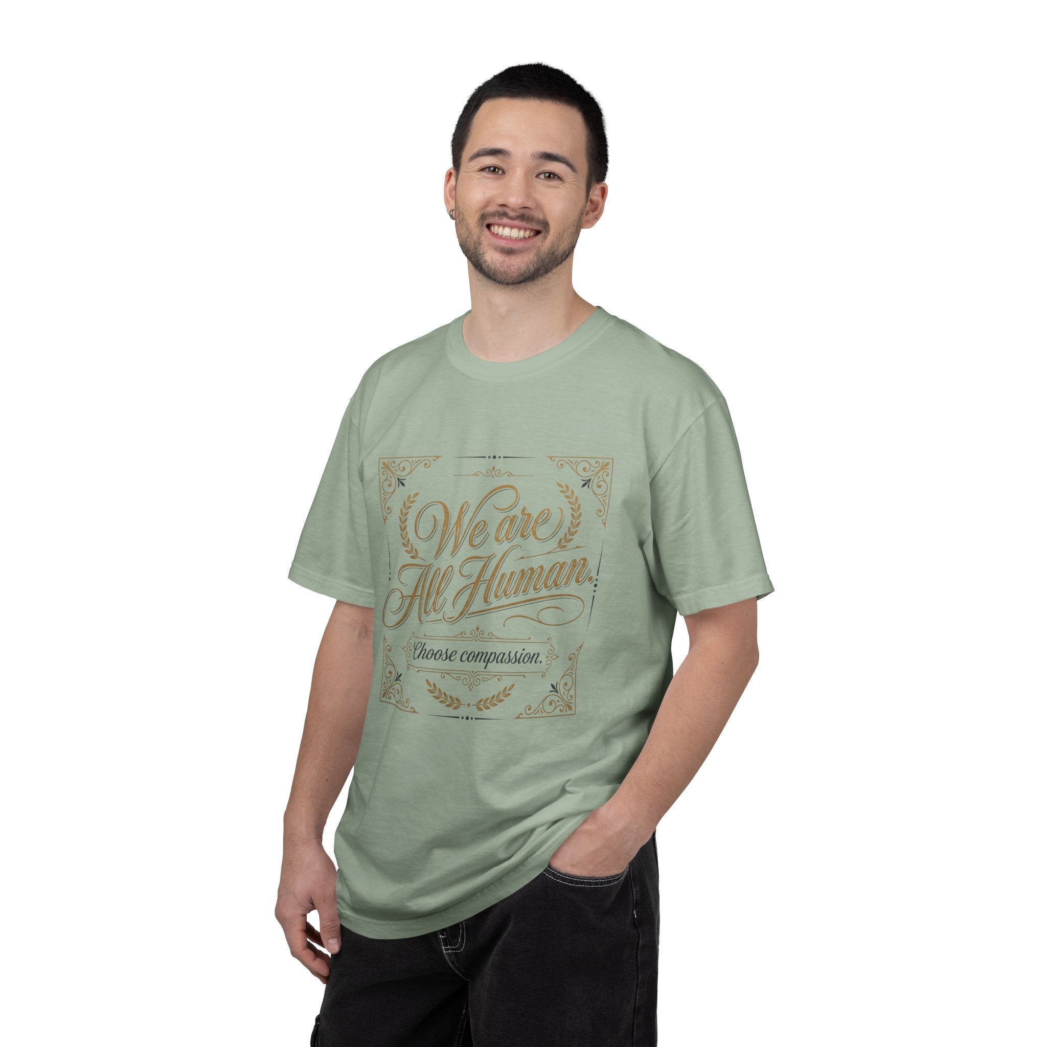 We Are All Human T-Shirt – “Choose Compassion” Inspirational Graphic Tee