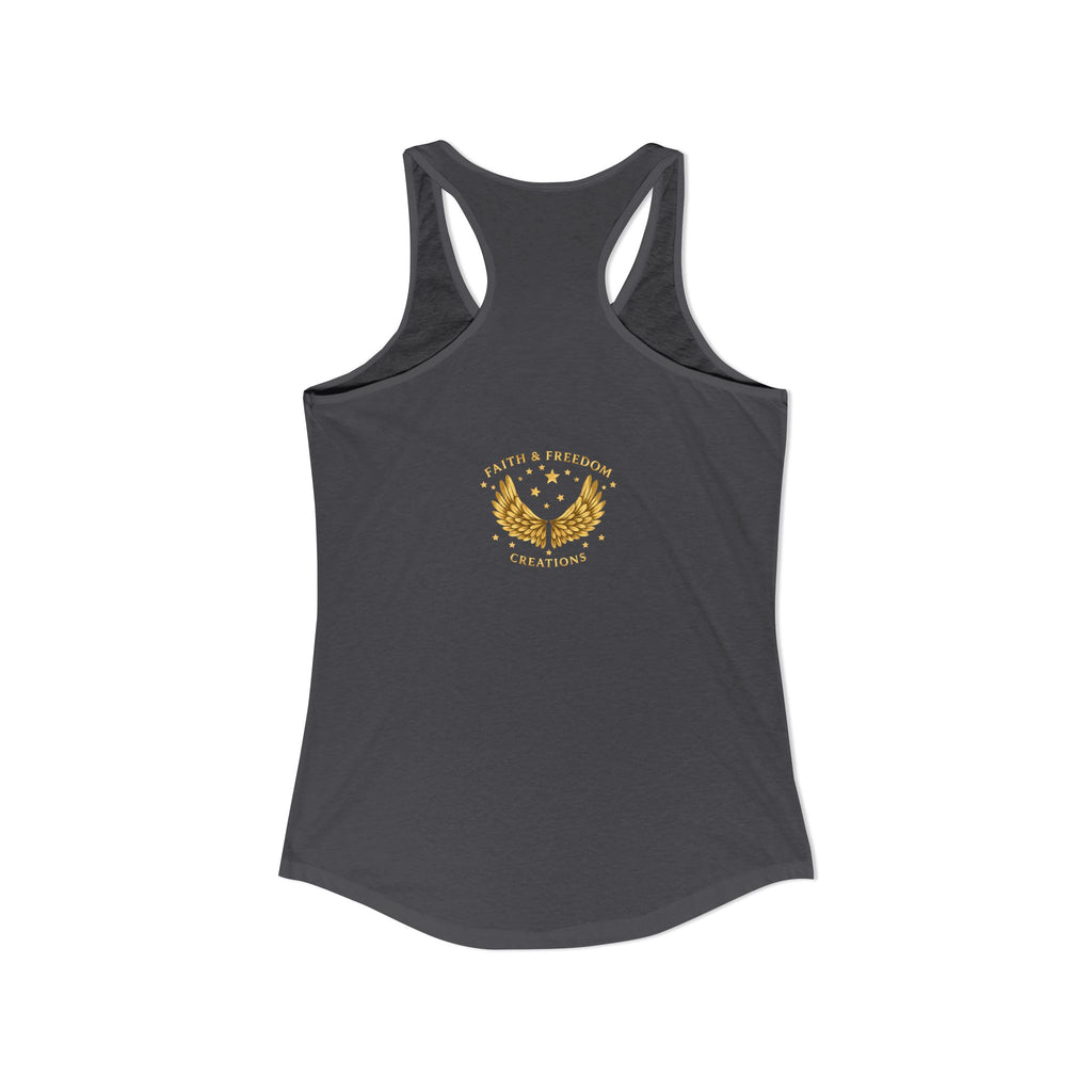 Delilah’s Salon – Women’s Racerback Tank | Vintage Review Graphic – Five-Star Faith Series