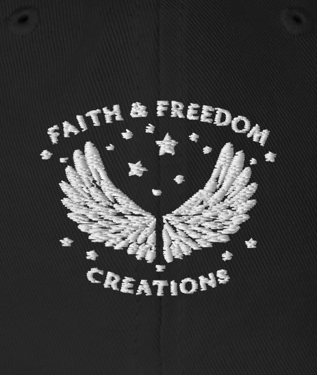 Faith & Freedom Baseball Cap – Adjustable Cotton Twill Christian Hat | Embroidered Faith Cap