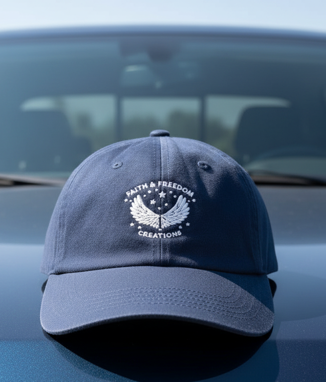 Faith & Freedom Baseball Cap – Adjustable Cotton Twill Christian Hat | Embroidered Faith Cap