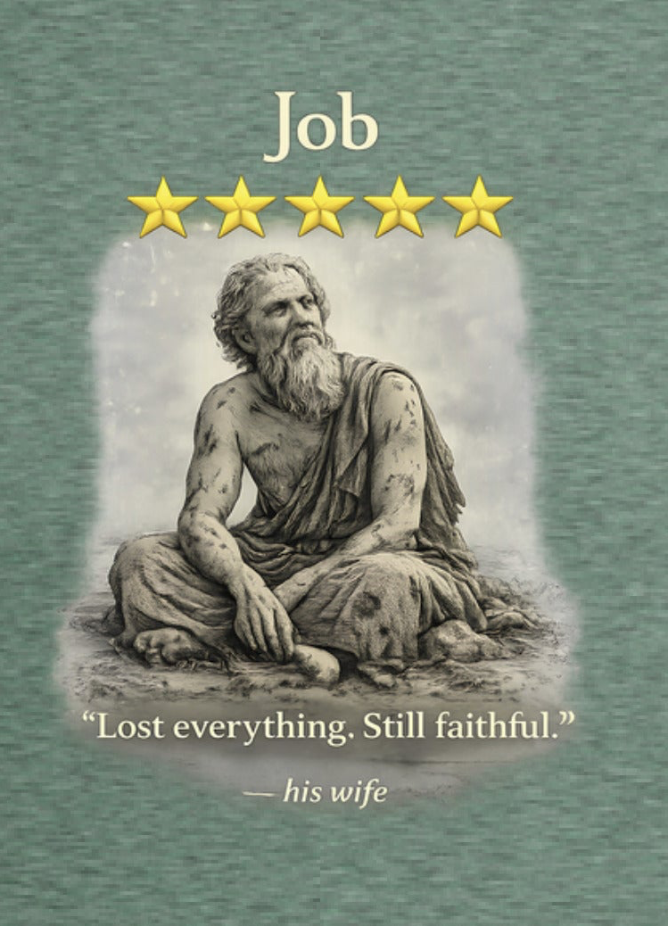 Job – Hoodie | Faith Through Trials Graphic – Five-Star Faith Series