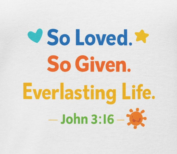 Women’s micro rib raglan baby tee - John 3:16